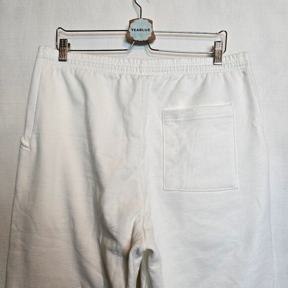 Palo Santo Studios White Cotton Oversized Sweatpant, Size S - M, Unisex - Picture 8 of 16